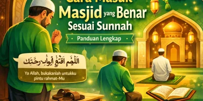 Cara masuk masjid yang benar sesuai sunnah